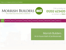 Tablet Screenshot of morrish-builders.co.uk